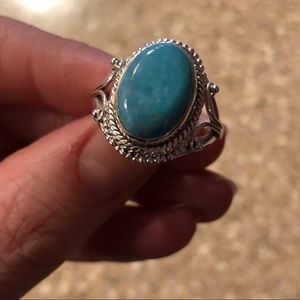 Sterling Silver and Turquoise Ring size 8